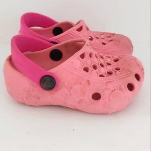 Croc-like Toddler Girls Sandals Pink Size 6-7